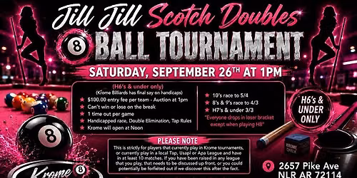 Jill\/Jill Scotch Dbls 8 Ball Tournament