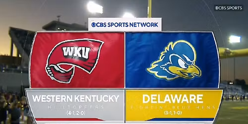 Delaware Blue Hens at Western Kentucky Hilltoppers Football at Houchens Industries-L.T. Smith Stadium