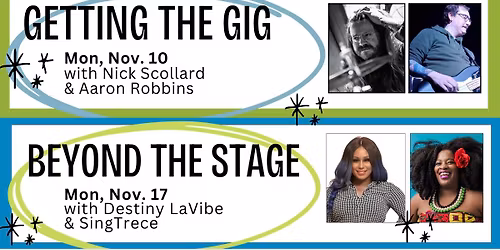 Two Workshops at CAP! Mondays, Nov. 10 and 17