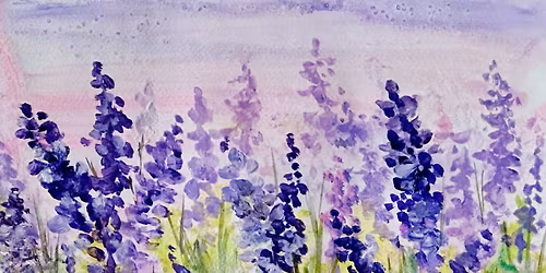 Lavender Gouache Painting Class 