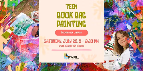 Teen Book Bag Painting