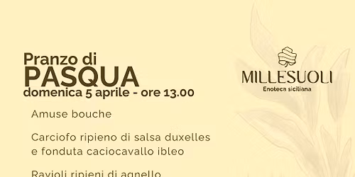 Il pranzo di PASQUA da MILLESUOLI