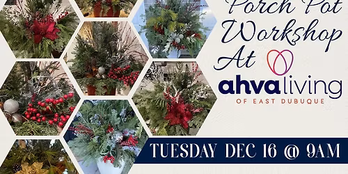 Holiday Porch Pot Workshop with Stacy Beyer Raap