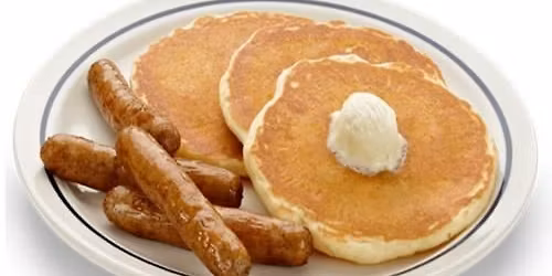 Pancake and sausage breakfast!  All Welcome