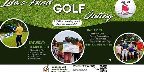 Lila's Fund 3rd Annual Golf Outing Grand Rapids