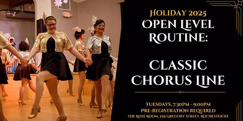Open Level Chorus Line Class - Holiday 2025