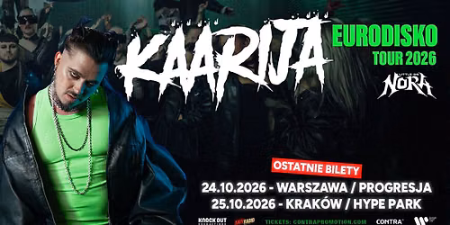 K\u00e4\u00e4rij\u00e4 + Little Sis Nora \/ 24 X 2026 \/ Warszawa