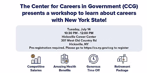Hicksville Workshop: Civil Service Careers & NY HELPS