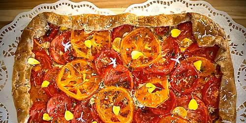 Tomato, Tomahto... freeform tomato tart & refreshing tomato salad