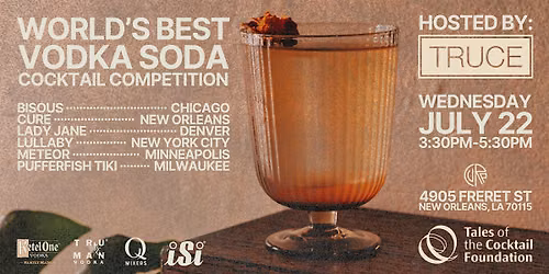 World's Best Vodka Soda Cocktail Competition
