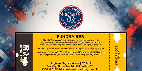 GSAHA Buffalo Wild Wing Fundraiser 