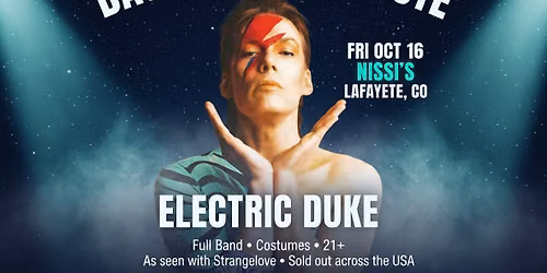 Electric Duke | Bowie tribute comes to Nissi's