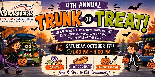 Masters 4th Annual Trunk or Treat 