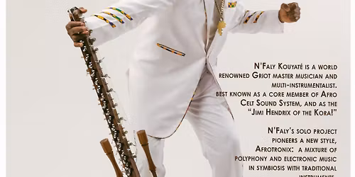 N'Faly Kouyate + Clouds by L'Ku @ The International Wed 19 Nov \u00a319 adv