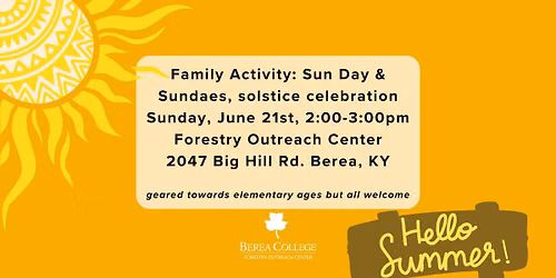 Family Activity: Sun Day & Sundaes