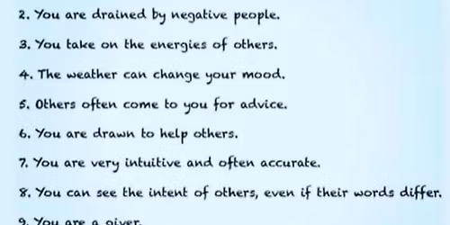 Being an Empath \u2013 Support and Exploration Group