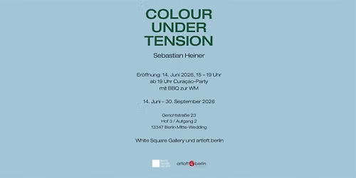 Vernissage Sebastian Heiner "COLOUR UNDER TENSION" und Cura\u00e7ao-WM-BBQ-Party