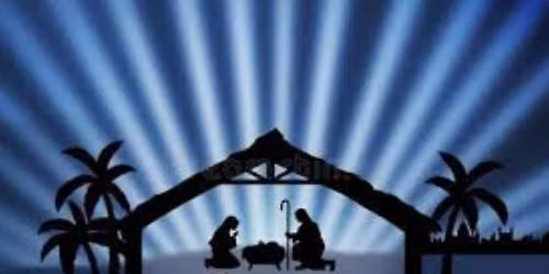 Live Nativity Set-up