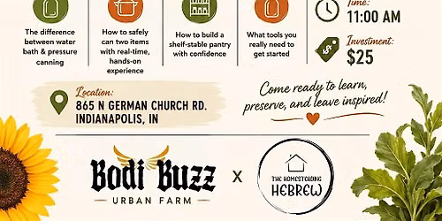 Urban Farm Canning Class