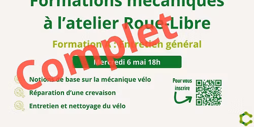 Formation A: Entretien g\u00e9n\u00e9ral - 6 mai 18h