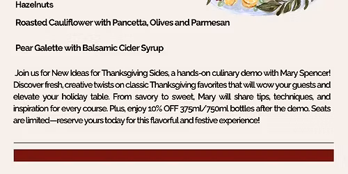 Taste: New Ideas for Thanksgiving Side Dishes 