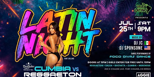 Latin Night: CUMBIA vs REGGAETON | Aggie Theatre | Presented by Vive Latino NoCo