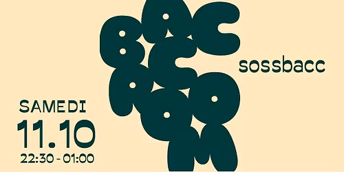 BACCROOM // SAMEDI 11 OCTOBRE // DURANGO CAFÉ