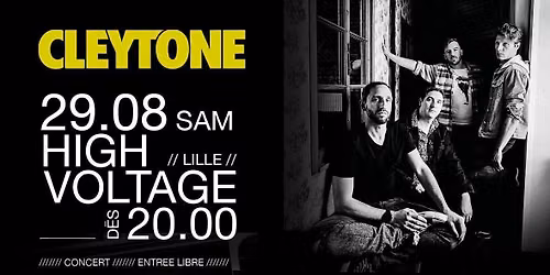Concert rock - Cleytone + \u00c6ND The Others - High Voltage me Bar Lille