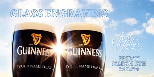 Guinness Glass Engraving