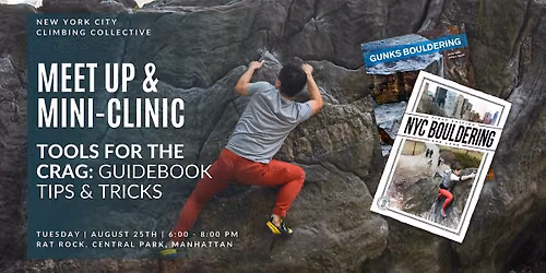 Mini-Clinic & Community Climb: Tips & Tricks to Using Guidebooks