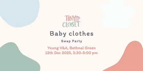 Young V&A pre-loved baby clothes party