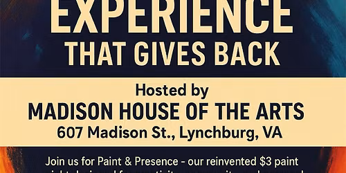 Paint & Presence ($3 art night ) ages 16 
