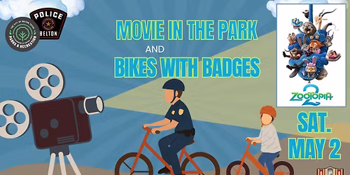 Movie in the Park & Bikes with Badges