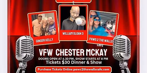 "Comedy to the Rescue \ud83d\udedf"Supporting PAWS \ud83d\udc3e 2 The Walls Cafe 501C3 Non-for-profit \ud83d\udc15\u200d\ud83e\uddba