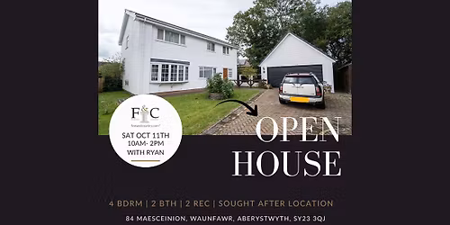 84 Maesceinion, Waunfawr, Aberystwyth - Open Day