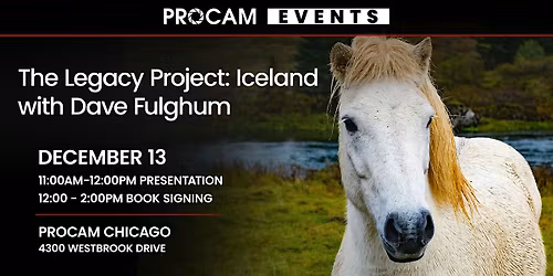 The Legacy Project: Iceland with Dave Fulghum, Presentation & Book Signing