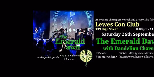 The Emerald Dawn and Dandelion Charm at The Lewes Con Club