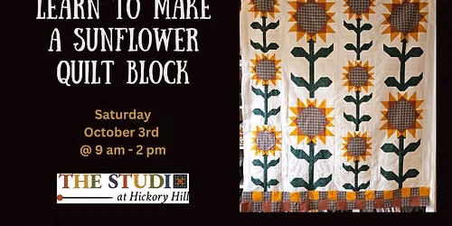 Learn to Make a Sunflower Quilt Block