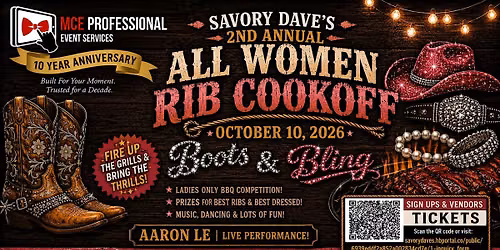 Savory Dave's 2nd Annual All Women's Rib Cook Off - Boots & Bling