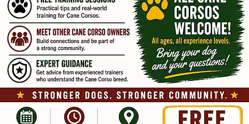 Cane Corso Day (Free Training)