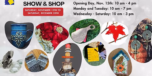 Holiday Show and Shop at Rumriver Art Center