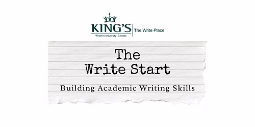 The Write Start: Building Academic Writing Skills