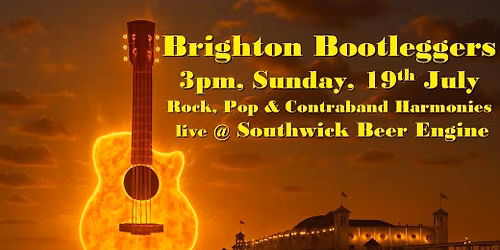 Brighton Bootleggers play Rock, Pop and Contraband Harmonies