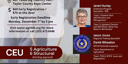 2025 Big Country CEU Conference