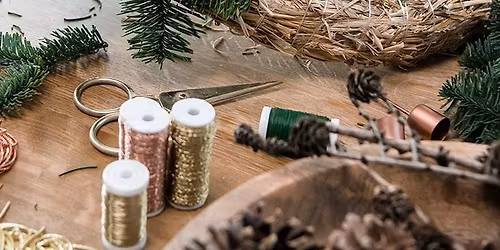 Juledekorationer, familiekursus. 