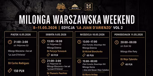 Milonga Warszawska Weekend \ud83d\udd25La Juan D'Arienzo Edition Vol. 2\ud83d\udd25