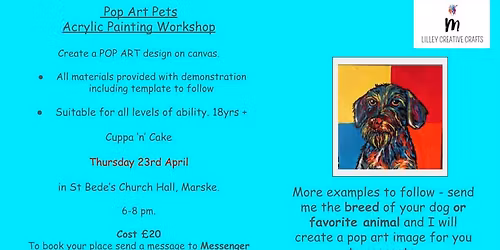 Cuppa 'n' Cake POP ART Acrylic Workshop