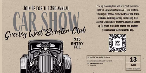 3rd Annual GWHS Booster Club Car Show