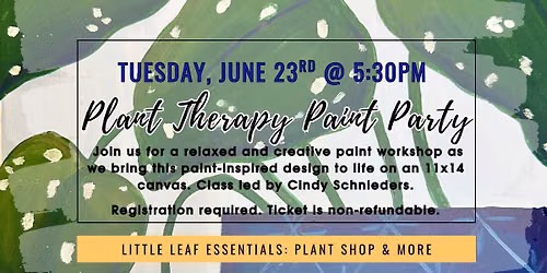 Plant Therapy Paint Party