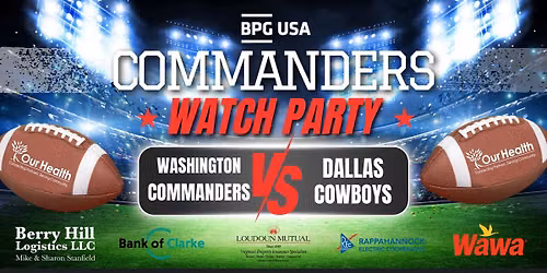 Commanders Watch Party